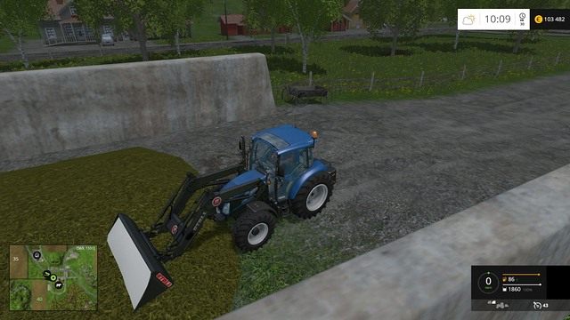 Załadowanie kiszonki trwa sekundę. - Krowy w Farming Simulator 15 | Hodowla - Farming Simulator 15 - poradnik do gry