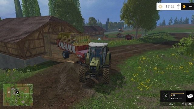 Aby sprzedać trawę/siano/słomę, należy wjechać do skupu przyczepką, a następnie ją rozładować. - Trawa, siano oraz słoma w Farming Simulator 15 | Uprawy - Farming Simulator 15 - poradnik do gry