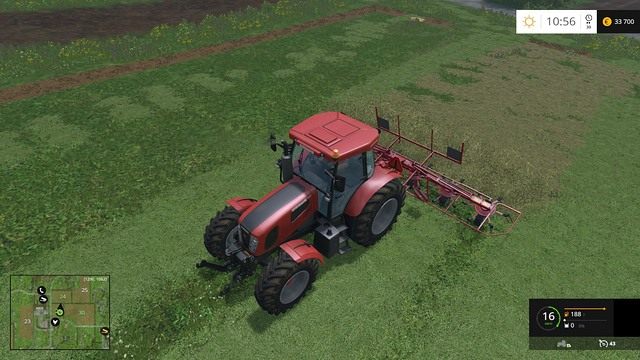 Przetrząsanie to szybkie zajęcie. - Trawa, siano oraz słoma w Farming Simulator 15 | Uprawy - Farming Simulator 15 - poradnik do gry