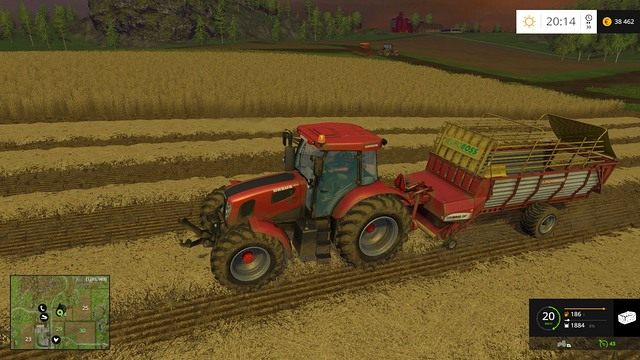 Pokosy pozostawione po żniwach. - Trawa, siano oraz słoma w Farming Simulator 15 | Uprawy - Farming Simulator 15 - poradnik do gry