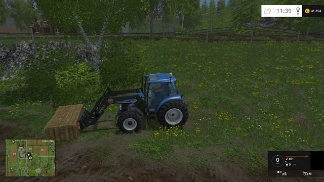Bele do transportu potrzebują ciągnika z ładowaczem. - Trawa, siano oraz słoma w Farming Simulator 15 | Uprawy - Farming Simulator 15 - poradnik do gry