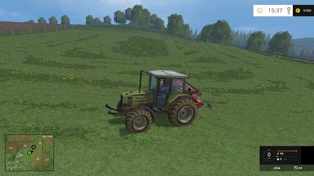 Może nie wygląda to za ładnie, ale zadanie zaliczone. - Koszenie w Farming Simulator 15 | Misje - Farming Simulator 15 - poradnik do gry