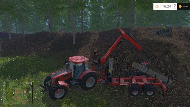 Dobre operowanie dźwigiem wymaga nabrania wprawy. - Wycinka drzew w Farming Simulator 15 | Ważne informacje - Farming Simulator 15 - poradnik do gry
