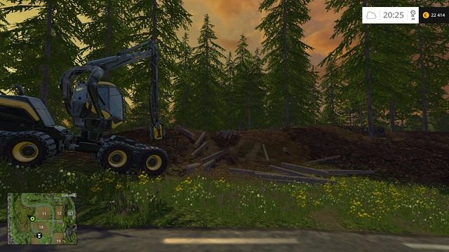Prawdziwy król - wycinka idzie błyskawicznie. - Wycinka drzew w Farming Simulator 15 | Ważne informacje - Farming Simulator 15 - poradnik do gry
