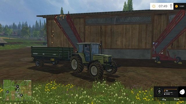 Odbieranie ziemniaków oraz buraków cukrowych odbywa się automatycznie - wystarczy podjechać w odpowiednie miejsce. - Magazynować czy sprzedawać w Farming Simulator 15 | Ważne informacje - Farming Simulator 15 - poradnik do gry