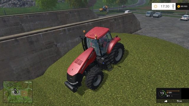 Do ugniecenia kukurydzianej sieczki z powodzeniem posłuży ciągnik. - Biopaliwa dochodowy interes w Farming Simulator 15 | Ważne informacje - Farming Simulator 15 - poradnik do gry