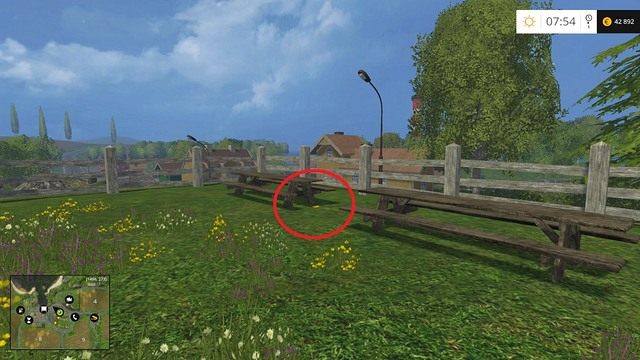 Pomiędzy dwoma stolikami - Sektor B: monety 13 - 29 | Złote monety w Farming Simulator 15 - Farming Simulator 15 - poradnik do gry