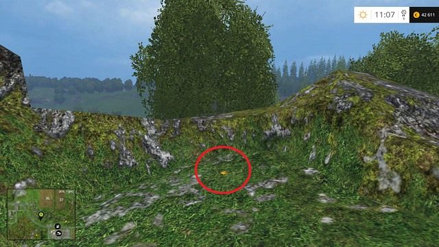 Na ziemi, pomiędzy skałami - Sektor E: monety 55 - 69 | Złote monety w Farming Simulator 15 - Farming Simulator 15 - poradnik do gry