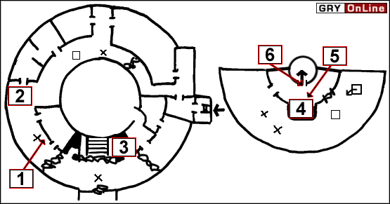 Możesz zabić żołnierza przez gruzy po lewej (pamiętaj, by przeszukiwać ciała, gdyż przy jednym ze strażników jest notka wartości 20 PD), po czym wejdź do pokoju i przez niego przejdź dalej - Chapter 13 - Terror In The Deep | No One Lives Forever 2 A Spy in HARMs Way - No One Lives Forever 2: A Spy in H.A.R.M.s Way - poradnik do gry