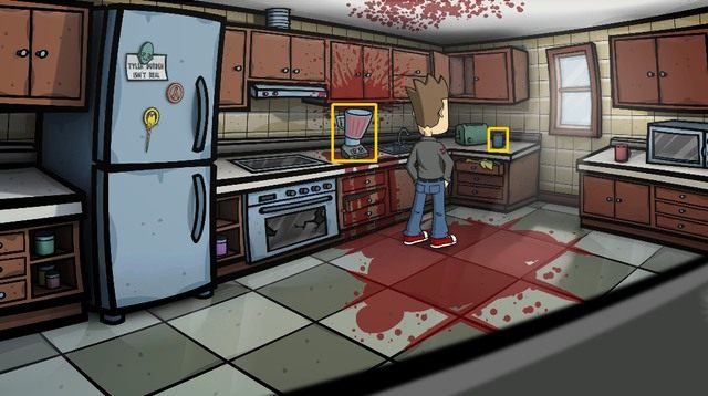 Następnie jedź do mieszkania Matta, gdzie udaj się do kuchni - Otwórz zamek od gabloty z katalogiem - Dzień 2 - poniedziałek - Przepraszam, czyżbym wpadł w pułapkę czasu? - Randals Monday - poradnik do gry