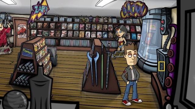 Teraz w ekwipunku potraktuj pozyskaną z radia sprężynę otrzymanym poprzedniego dnia młotkiem, po czym połącz zgniecioną sprężynę z wygiętym drutem - Otwórz zamek od gabloty z katalogiem - Dzień 2 - poniedziałek - Przepraszam, czyżbym wpadł w pułapkę czasu? - Randals Monday - poradnik do gry