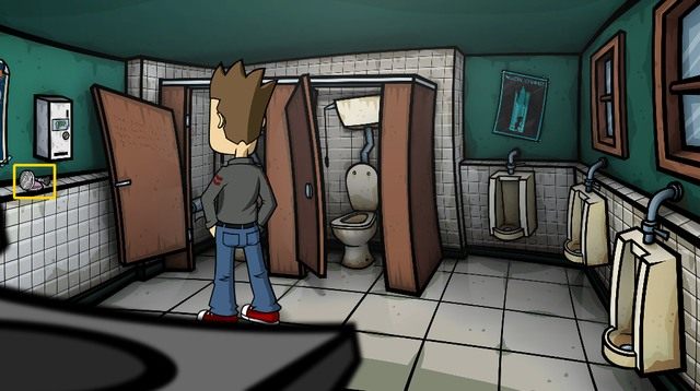 Po dialogu z włóczęgą wróć do baru i raz jeszcze idź do toalety - Zdobądź katalog z bielizną - Dzień 2 - poniedziałek - Przepraszam, czyżbym wpadł w pułapkę czasu? - Randals Monday - poradnik do gry