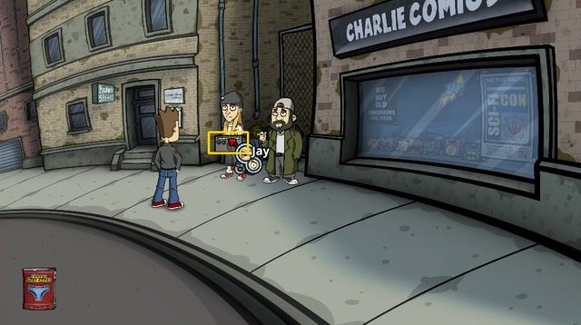 Pogadaj z Jayem i Bobem stojącymi przed gabinetem, dowiesz się, że sprzedają maski - Dostań się do psychiatry - Dzień 5 - poniedziałek - Dopóki siła magnum nas nie rozłączy - Randals Monday - poradnik do gry