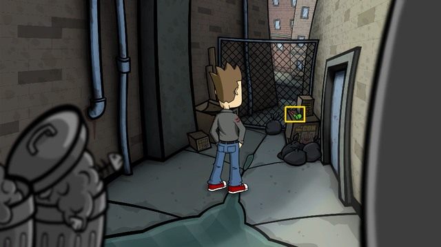 Teraz wejdź w zaułek tuż przy stoisku z balonami i z pudełka przy drzwiach (po prawej), zabierz imprezowy gwizdek - Zorganizuj akcesoria imprezowe - Dzień 5 - poniedziałek - Dopóki siła magnum nas nie rozłączy - Randals Monday - poradnik do gry