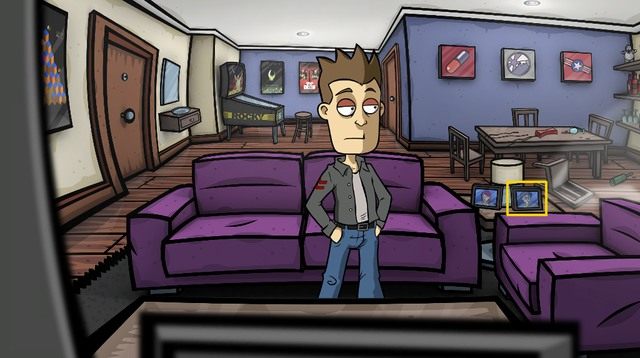 Ze stolika przy kanapie weź fotografię przyjaciela - Dowiedz się czegoś od Mela i rozmów z Mattem - Dzień 5 - poniedziałek - Dopóki siła magnum nas nie rozłączy - Randals Monday - poradnik do gry