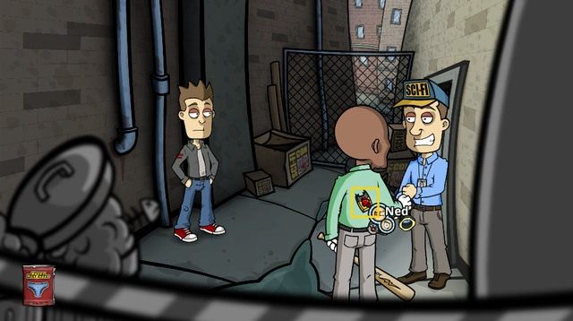 W trakcie tej czynności potraktuj Neda paralizatorem - musisz dobrze trafić w moment, kiedy dłonie Neda i Teda się stykają - Dowiedz się czegoś od Mela i rozmów z Mattem - Dzień 5 - poniedziałek - Dopóki siła magnum nas nie rozłączy - Randals Monday - poradnik do gry