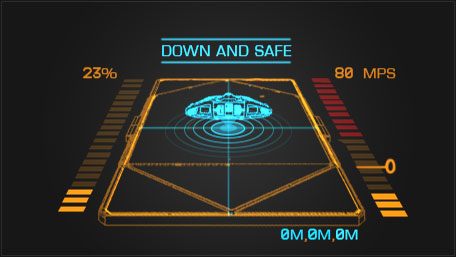 Kiedy nasze koordynaty są już przynajmniej zbliżone do idealnego środka płyty, powoli i ostrożnie obniżamy lot strejfując w dół - Dokowanie manualne | Dokowanie i start w Elite Dangerous - Elite: Dangerous - poradnik do gry