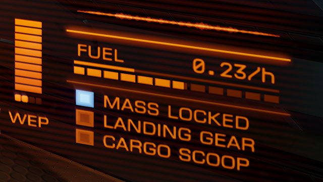 Aby móc wykonać skok, po pierwsze musimy wciągnąć węzły uzbrojenia, zbierak ładunku oraz podwozie - Frame Shift Drive | Podróżowanie w Elite Dangerous - Elite: Dangerous - poradnik do gry