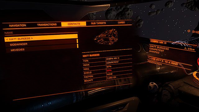 Kolejnym (opcjonalnym) krokiem jest ustalenie wysokości nagrody za głowę poszukiwanego pilota - Profesje | Zarabianie pierwszych pieniędzy w Elite Dangerous - Elite: Dangerous - poradnik do gry