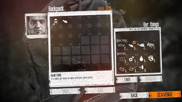 Nie warto zabierać ze sobą gratów. - Dobór ekwipunku oraz typy lokacji | Nocne wyprawy w This War of Mine - This War of Mine - poradnik do gry