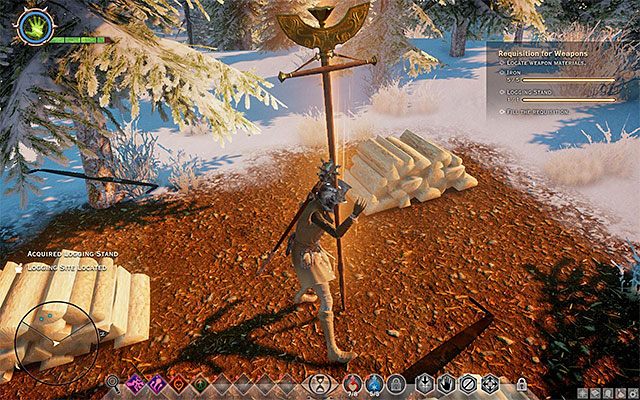 Musisz postawić flagę w miejscu wycinki - Dragon Age Inquisition: Zamówienie na broń (Requisition for Weapons) - Dragon Age: Inkwizycja - poradnik do gry
