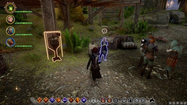 Zwiadowczyni Harding w pierwszym obozie - Dragon Age Inquisition: Strata przyjaciela (The Loss of a Friend) - Dragon Age: Inkwizycja - poradnik do gry