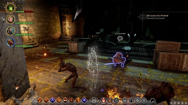 Grandin w jaskini - Dragon Age Inquisition: Strata przyjaciela (The Loss of a Friend) - Dragon Age: Inkwizycja - poradnik do gry