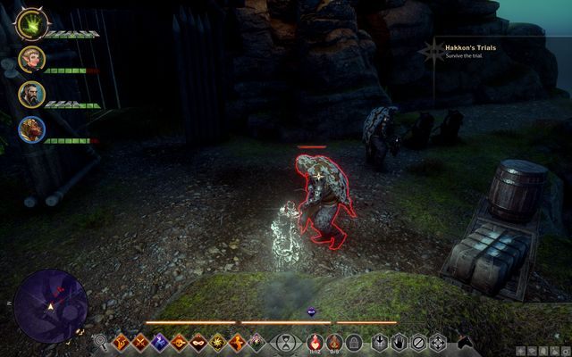 Przeciwników na arenie nie zabijasz, ale redukujesz całkowicie ilość ich zdrowia - Dragon Age Inquisition: Próby Hakkona (Hakkons Trials) - Dragon Age: Inkwizycja - poradnik do gry