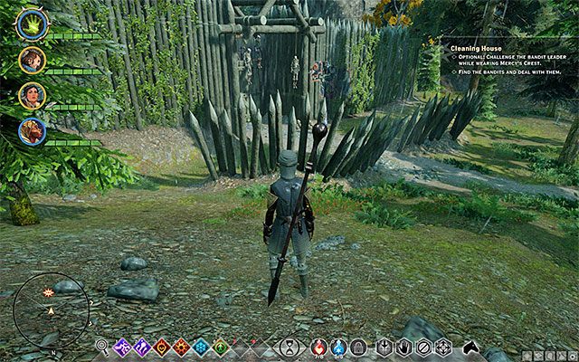 Wejście do obozowiska bandytów - Dragon Age Inquisition: Czystka (Cleaning House) - Dragon Age: Inkwizycja - poradnik do gry