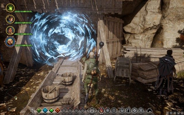 Wejście do kopalni zakryte barierą - Dragon Age Inquisition: Otwarcie żyły (Open a Vein) - Dragon Age: Inkwizycja - poradnik do gry