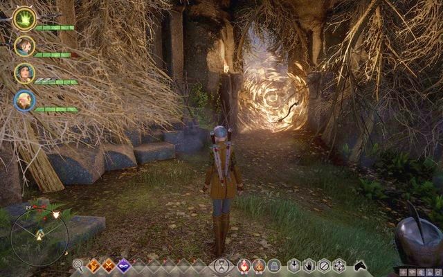 Wejście do groty apostatów - Dragon Age Inquisition: Apostaci w Wiedźmim Lesie (Apostates in Witchforest) - Dragon Age: Inkwizycja - poradnik do gry