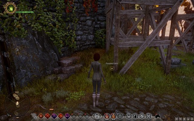 Miejsce rozpoczęcia zadania przy schodach - Dragon Age Inquisition: Zaginiony chłopiec (The Forgotten Boy) - Dragon Age: Inkwizycja - poradnik do gry