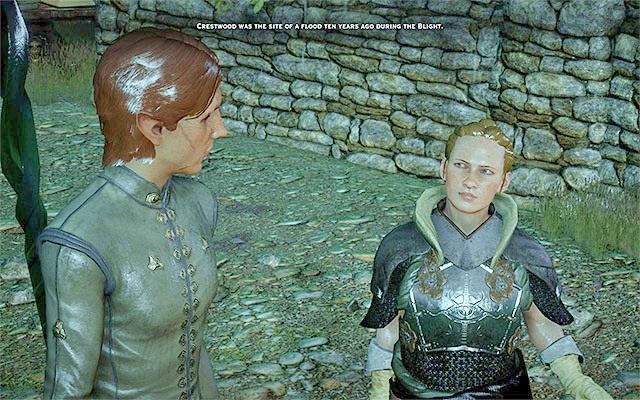 Od Harding dowiesz się o szczelinie na jeziorze - Dragon Age Inquisition: Spokojne wody (Still Waters) - Dragon Age: Inkwizycja - poradnik do gry