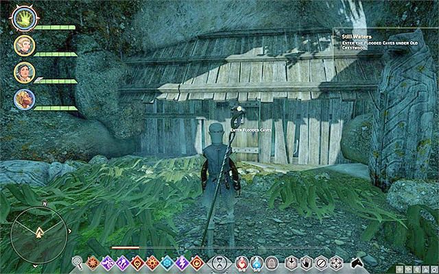 Musisz teraz powrócić w okolice północnej bramy gdzie rozpoczynałeś eksplorację lokacji Crestwood - Dragon Age Inquisition: Spokojne wody (Still Waters) - Dragon Age: Inkwizycja - poradnik do gry