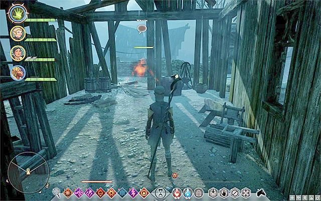 Zbadaj zniszczone chatki aż natrafisz na zjawę - Dragon Age Inquisition: Ciężar dowodzenia (Burdens of Command) - Dragon Age: Inkwizycja - poradnik do gry