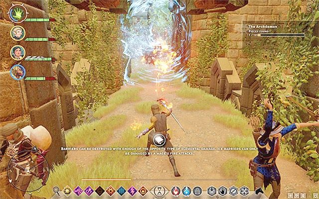 Zniszcz magiczną barierę i skorzystaj z drzwi wejściowych - Dragon Age Inquisition: Polowanie na tevinterski relikt (A Tevinter Relic Hunt) - Dragon Age: Inkwizycja - poradnik do gry