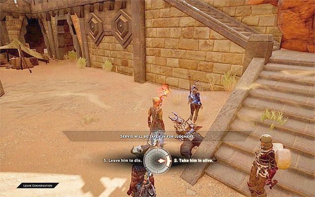 Gra nie pozwoli ci od razu zabić Servisa - Dragon Age Inquisition: Kłopoty z pomiotami (The Trouble with Darkspawn) - Dragon Age: Inkwizycja - poradnik do gry