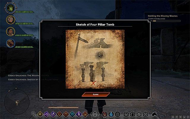 Szkic jednego z dodatkowych grobowców - Dragon Age Inquisition: Grobowiec Fairela (The Tomb of Fairel) - Dragon Age: Inkwizycja - poradnik do gry