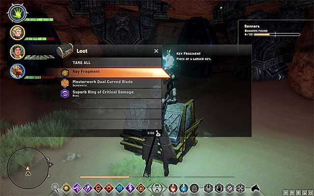 Wejdź do grobowca i dotrzyj do sali z dużym kufrem - Dragon Age Inquisition: Grobowiec Fairela (The Tomb of Fairel) - Dragon Age: Inkwizycja - poradnik do gry