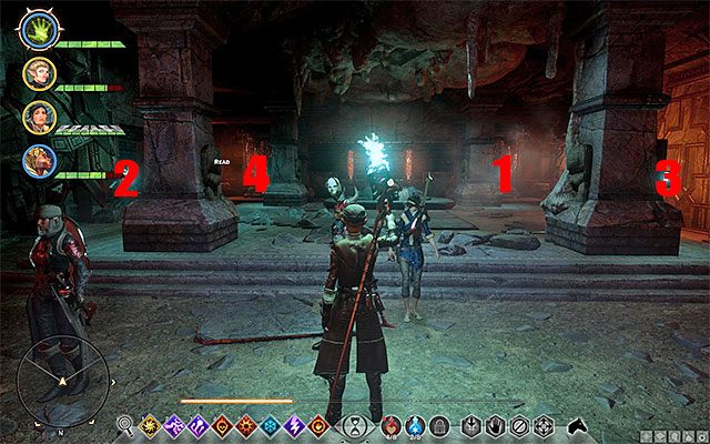 Po dłuższej wędrówce drużyna dotrze do głównej sali grobowca, w której znajdują się nowe interaktywne lampiony - Dragon Age Inquisition: Grobowiec Fairela (The Tomb of Fairel) - Dragon Age: Inkwizycja - poradnik do gry