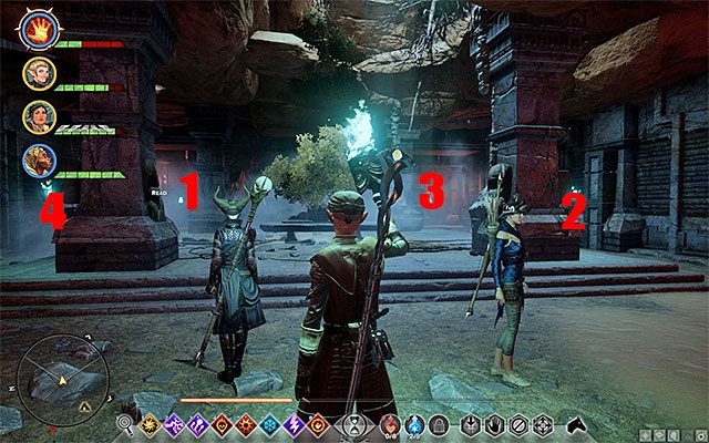 Przejdź do głównej sali grobowca i rozpocznij rozwiązywanie doskonale poznanej zagadki - Dragon Age Inquisition: Grobowiec Fairela (The Tomb of Fairel) - Dragon Age: Inkwizycja - poradnik do gry