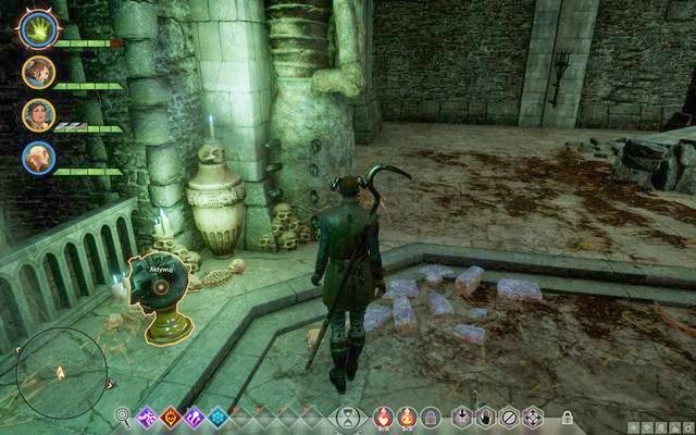 Elfi artefakt - wzmacniacz bariery - po lewej - Dragon Age Inquisition: Mierzenie zasłony (Measuring the Veil) - Dragon Age: Inkwizycja - poradnik do gry