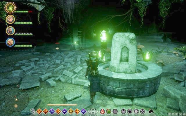 Kamień na wprost wejścia w podziemiach - Dragon Age Inquisition: Plotki o ostrzu Sulevina / Zniszczone ostrze - Dragon Age: Inkwizycja - poradnik do gry