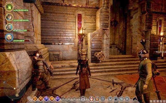 Wrota do skarbca z założonym kołem zębatym - Dragon Age Inquisition: Skarbiec w Valmmarze (The Vault of Valmmar) - Dragon Age: Inkwizycja - poradnik do gry