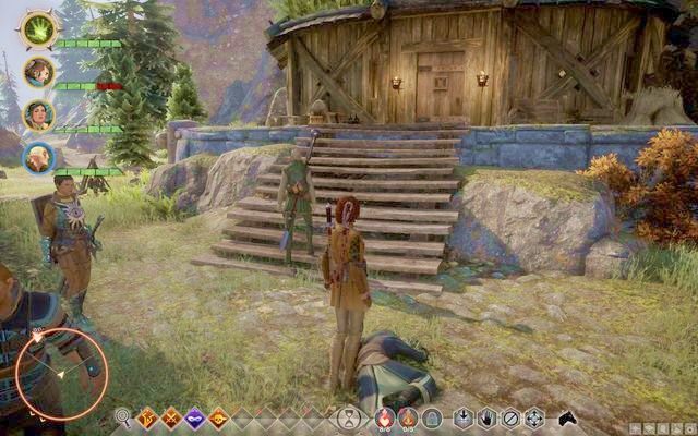 Martwe ciało przed chatą - Dragon Age Inquisition: Bracia krwi (Blood Brothers) - Dragon Age: Inkwizycja - poradnik do gry