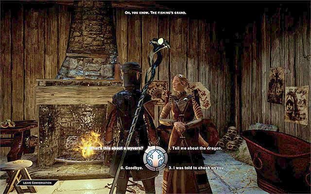 Porusz temat wywerny w trakcie rozmowy - Dragon Age Inquisition: Nora bestii (Wyrm Hole) - Dragon Age: Inkwizycja - poradnik do gry