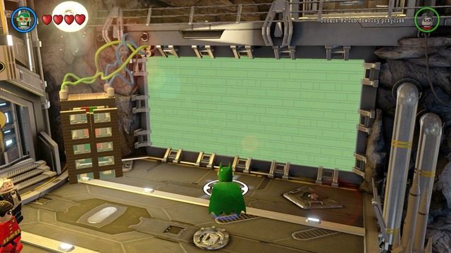 Po odzyskaniu panowania nad postaciami, przejmij kontrolę nad Batmanem i ubierz się w strój z czujnikami - Batjaskinia | Opis przejścia Lego Batman 3 Poza Gotham - LEGO Batman 3: Poza Gotham - poradnik do gry