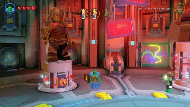 Na początku skorzystaj z filaru centralnego - Sala Zebrań | Opis przejścia Lego Batman 3 Poza Gotham - LEGO Batman 3: Poza Gotham - poradnik do gry