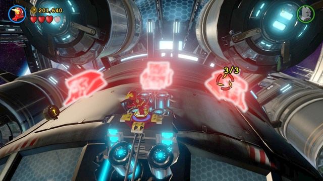 Po zniszczeniu rakiety utwórz z klocków na ziemi latającą maszynę - Kostium Na Miarę Kosmosu | Opis przejścia Lego Batman 3 Poza Gotham - LEGO Batman 3: Poza Gotham - poradnik do gry