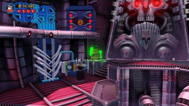 W kolejnej lokacji przejdź na lewą stronę jako Robin i użyj kostiumu technicznego by odblokować dostęp do rur obok - Czaszkoła Przetrwania | Opis przejścia Lego Batman 3 Poza Gotham - LEGO Batman 3: Poza Gotham - poradnik do gry